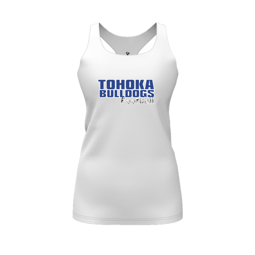 [FT0TRBWH-FYS-LOGO2] Decker Racerback Tank Top (Female Youth S, White, Logo 2)
