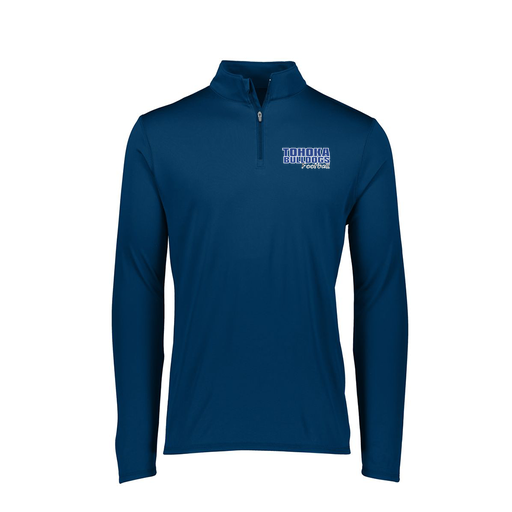 [FTLQFLNV-FAXS-LOGO2] Decker Women's Flex-Lite 1/4 Zip Shirt (Female Adult XS, Navy, Logo 2)