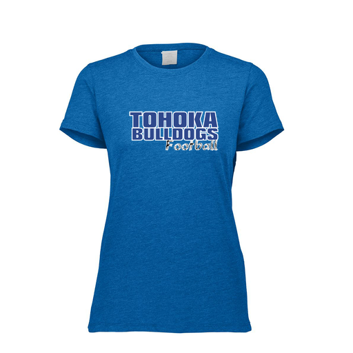 [FTSCUBRY-FAXS-LOGO2] Decker Women's Tri-Blend T-Shirt - Short Sleeve (Female Adult XS, Royal, Logo 2)