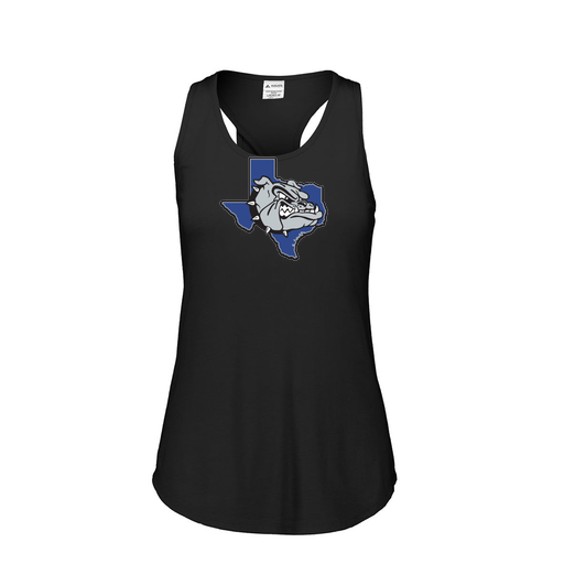 [FT0TUBBK-FAS-LOGO1] Ladies Tri Blend Tank Top (Female Adult S, Black, Logo 1)