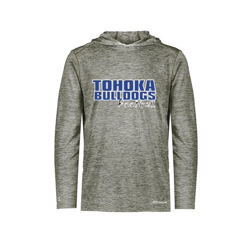 [FOLHCGGY-AS-LOGO2] Decker Men's Charge Hoodie (Adult S, Gray, Logo 2)