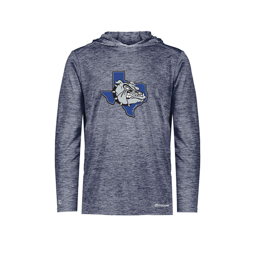 [FOLHCGNV-YS-LOGO1] Decker Youth Charge Hoodie (Youth S, Navy, Logo 1)