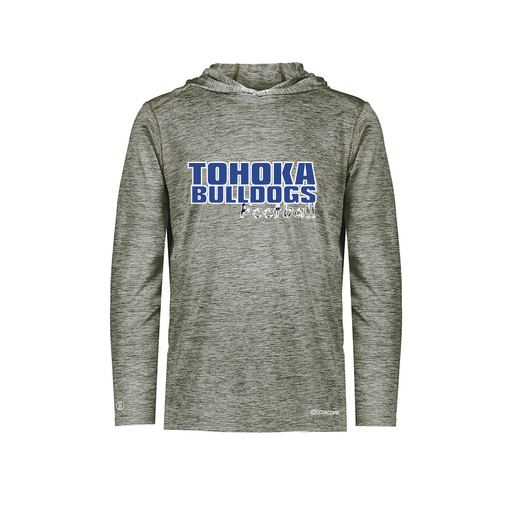 [FOLHCGGY-YS-LOGO2] Decker Youth Charge Hoodie (Youth S, Gray, Logo 2)