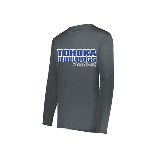 [222822.059.XS-LOGO2] Men's LS Smooth Sport Shirt (Adult XS, Gray, Logo 2)