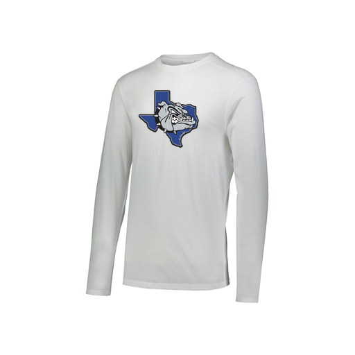 [3076.005.S-LOGO1] Youth LS Ultra-blend T-Shirt (Youth S, White, Logo 1)