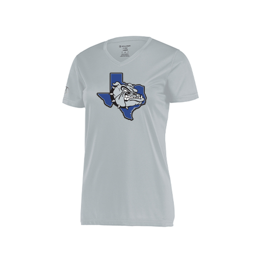 [222820.099.S-LOGO1] Ladies Movement Dri Fit Shirt (Female Adult S, Silver, Logo 1)